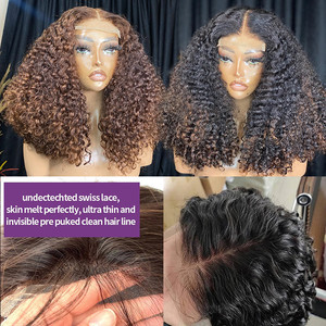 Afro-kinky xoăn Máy làm tóc giả tóc con người cho phụ nữ da đen 250% tự nhiên Brazil tóc con người nhà máy Bán buôn giá rẻ Bob tóc giả - Product Image 5