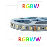 Vente en gros de bande LED Eyst pour la décoration intérieure, bar, KTV, éclairage d'ambiance, RGBW 12V, cuivre, IP65, SMD5050, 5M, 60 LED/m, 14W/M