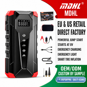 Arrancador de Coches Portátil ABS 12V al por Mayor, Inflador de <span class=keywords><strong>Neumáticos</strong></span> 4 en 1, Bomba de Aire, Batería Externa, Potenciador Digital LED para SUV y Camiones - Product Image 2