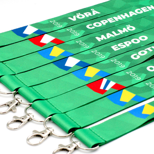 Wholesale Cheap Custom Silk Printing Woven Nylon Jacquard Polyester <strong>Lanyards</strong> With Logo Custom - Product Image 2