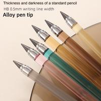 Crayon éternel transparent en plastique, design pliable, utilisation promotionnelle, dessin facile, écriture fluide