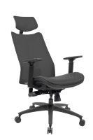 Chaise de bureau à dossier haut réglable avec appui-tête et design moderne Kabel Executive Boss Chair en maille