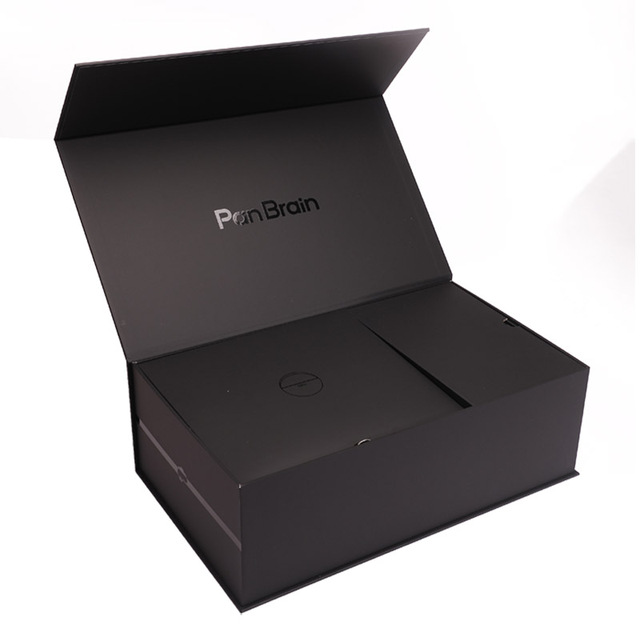 Custom logo Rigid Cardboard Flip Lid Consumer Electronics Boxes Luxury Packaging Paper Box