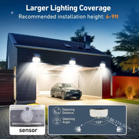 Lampe murale à LED solaire à tête unique capteur de mouvement sécurité LED lumière solaire IP65 étanche jardin extérieur Garage lampadaires maison