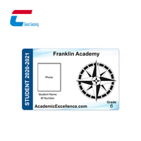 Tarjeta de Identificación Escolar de PVC/PET, Personalizable con Holograma, NFC, RFID, para Estudiantes y Empleados, con Foto y Control de Acceso
