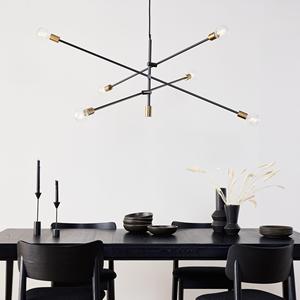 Cho ul ẩm đánh giá 6-đèn công nghiệp kim loại có thể điều chỉnh Mặt dây chuyền 60 wát LED <span class=keywords><strong>Dimmable</strong></span> E26 ổ cắm cho nhà bếp đèn Chùm & ánh sáng mặt dây chuyền - Product Image 3