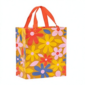 Sacs cadeaux réutilisables personnalisables en non-tissé, impression sérigraphique, recyclables, logo imprimé, utilisation en supermarché, épicerie, exposition - Product Image 3