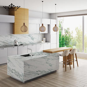 Goldtop 7021 Arabescato Verde PD, Piedra Artificial Blanca con Impresión de Cuarzo, Diseño Moderno de Lujo, Gran Losa Pulida para Encimeras de Hotel - Product Image 4