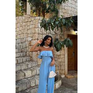 Mono o Traje de una Pieza Azul Fedora para Mujer con Diseño Único - Product Image 5