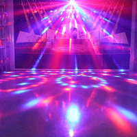 Boule disco RGB activée par le son Projecteur de décoration stroboscopique DJ Disco Light pour fête bar Anniversaire Karaoké Xmas boîte de nuit