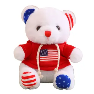 Wholesale Personalized Teddy Bears With Hoodie Custom LOGO Text OEM Blank Sublimation Shirts Teddy Bear Promotional Gifts