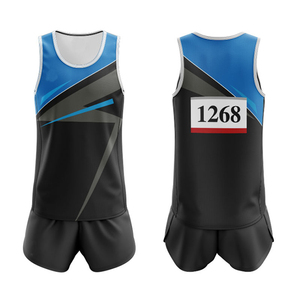 Wholesale <strong>Custom</strong> Made Sport Running Athletes Sleeveless <strong>Track</strong> and <strong>Field</strong> Uniform Unisex <strong>Singlet</strong> and Short Design Team logo