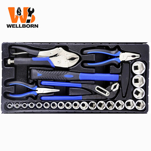 Juego <span class=keywords><strong>de</strong></span> <span class=keywords><strong>Herramientas</strong></span> Manuales <span class=keywords><strong>para</strong></span> Reparación <span class=keywords><strong>de</strong></span> Automóviles Personalizable <span class=keywords><strong>de</strong></span> 132 Piezas, Caja <span class=keywords><strong>de</strong></span> <span class=keywords><strong>Herramientas</strong></span> Portátil Azul Especial Resistente al Agua - Product Image 5