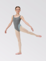 Justaucorps de boutique de scène de haute qualité sous un pantalon à jambes larges en maille douce séparée Costume de danse deux pièces