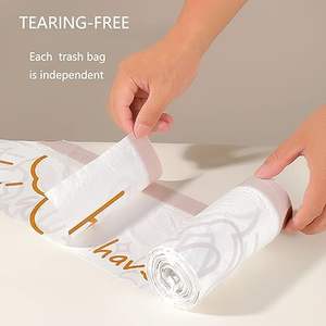 Bolsas de Basura Pequeñas Huamaohengchun de 4 Galones, con Cordón, Resistentes a Desgarros, Grosor de 1.1 Mil - Rabbit, Paquete de 90 Bolsas de Basura Pequeñas - Product Image 2
