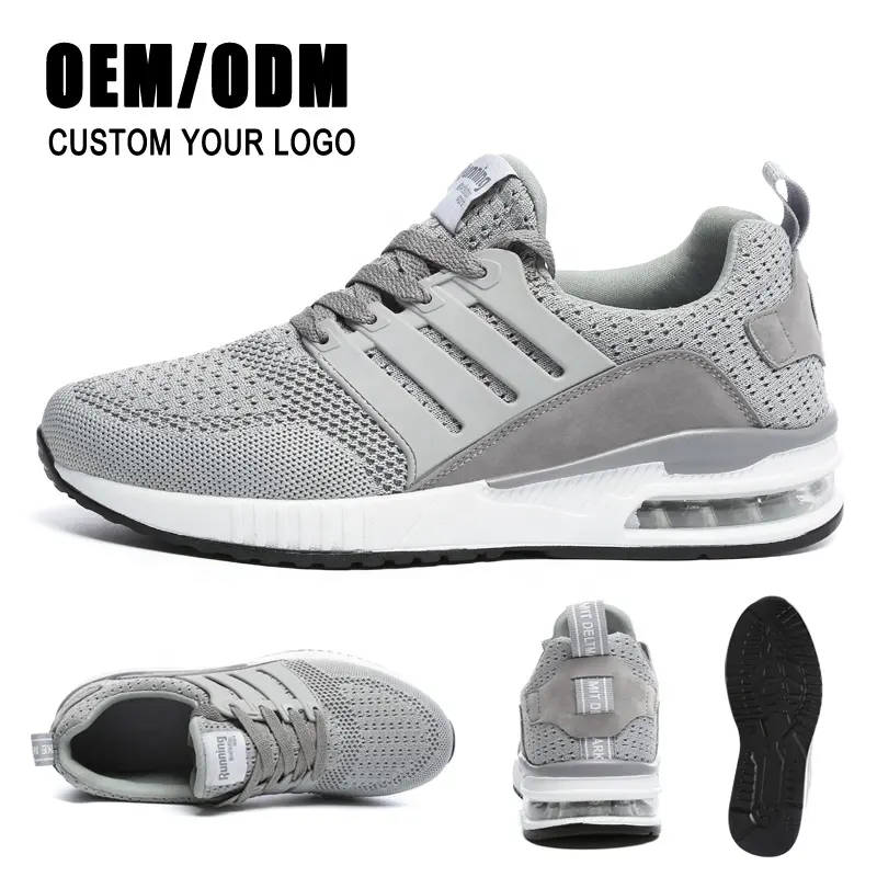 MNV 2023 New Cushion Casual Sneakers Custom Women Men's Breathable Mesh Flying Woven Athletic Running Shoes