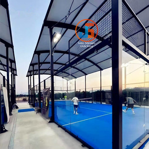 Techo para Pista de <span class=keywords><strong>Pádel</strong></span> 2025 a Precio de Fábrica Cubierta Impermeable tipo Carpa para Campos Deportivos con Estructura de Acero - Product Image 2