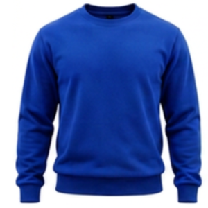 Plain Royal Blue Crewneck Sweatshirt Soft Cotton Fleece <b>Pullover</b> for Men Loose Fit Casual Streetwear Winter Warm Tops <b>Jumper</b> - Product Image 1