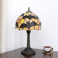   Lampe de chevet en verre teinté style chauve-souris noire, lampe de bureau pour la Toussaint, éclairage décoratif pour la maison, le salon et le restaurant