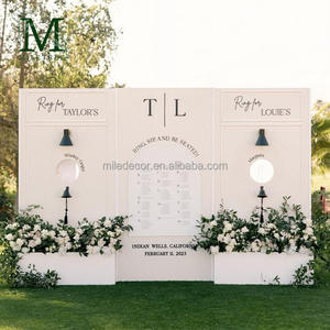 Nouvel Arrivage : Panneau de bienvenue et plan de table de mariage en PVC, avec motif Cloche et verre, pour événements et fêtes <span class=keywords><strong>d</strong></span>'anniversaire - Product Image 1