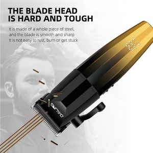 Cortadora de pelo profesional <span class=keywords><strong>DALING</strong></span> con hoja ajustable cuerpo degradado carga USB Motor de alta potencia incorporado grande - Product Image 5