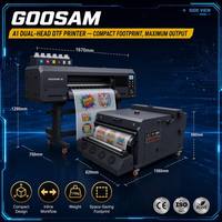 Imprimante DTF A1 à cinq ou six têtes I1600 I3200, machine grand format haute vitesse 60 cm pour la production de vêtements