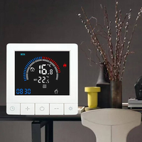Thermostat intelligent Tuya SIXWGH, contrôle par application Wi-Fi, écran OLED, design coulissant, commande vocale, programmation 7 jours, charge 16A, fonctionne à domicile