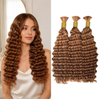 Extensions de cheveux humains brésiliens vierges 10A, double trame, 24 pouces, couleur piano, Trio Jerry Curly MIAREO MRO CW29 4/27