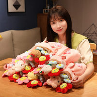 En gros Belle Peluche Bouquet De Fleurs Jouet Avec Ours Lapin Poussin Cochon Animaux Jouets Saint Valentin Cadeaux 2024