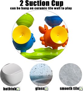 Giocattoli da Bagno EPT per Bambini da 1-3 Anni, Granchio e Balena con Ventose e Ruota d'Acqua Rotante - Product Image 6