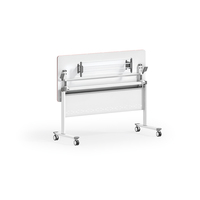Bureau moderne Table de formation pliante en métal mobile au design simple Table pliante personnalisable Bureau d'école Bureau d'académie