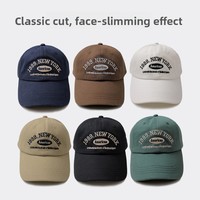 Casquette de baseball rétro en toile polyester/coton à 6 panneaux pour femme, style urbain polyvalent automne-hiver, broderie de lettres, 56-58 cm, été