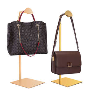 Sacs au détail magasin Design luminaire écologique en acier inoxydable femmes sac à main présentoir support support - Product Image 5