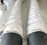 Tissu en PVC enduit de silicone, circulaire et carré, rétractable et flexible, pour conduits d'aération, triple protection, fabriqué par le fabricant