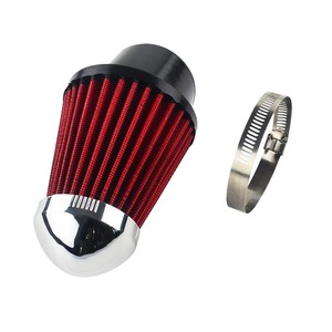 Filtro de aire cónico de 62 mm de diámetro, malla roja para modificación de motocicletas de calle, actualización de reequipamiento, colocación frontal - Product Image 4