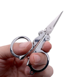 Nice Folding Scissors Stainless Steel Multi Functional Keychain Home Use - Product Image 3