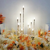 Centres de Table de Décoration de Mariage, Supports de Bougies en Métal Doré à 10 Bras, Fournitures de Mariage