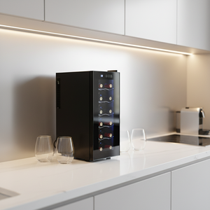 Enfriador de Vino Eléctrico, <span class=keywords><strong>Nevera</strong></span> Termoeléctrica Integrada para <span class=keywords><strong>12</strong></span> <span class=keywords><strong>Botellas</strong></span>, 32L - Product Image 3