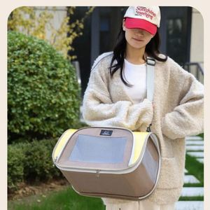 Sac de transport pliable et respirant pour animaux de compagnie, sac à main portable pour voyages en plein air, pour petits chiens, chiots et chatons - Product Image 4