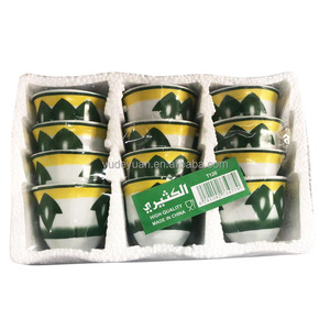 Tasse à expresso turque de luxe écologique 80CC en céramique et porcelaine, motif personnalisé imprimé, lot de 12 tasses à café arabe <span class=keywords><strong>Cawa</strong></span> - Product Image 5