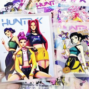 Transferencias de Impresión por Transferencia Térmica DTF de KPop, Diseños de Transferencia Térmica, Pegatinas Termoadhesivas de Demon Hunter para Camisetas, Sudaderas y Ropa - Product Image 3