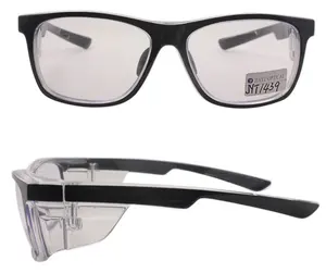 CE Z87 Prescription Optical Lens Lab Worker TR90 PC Fashionable Eyeglasses Frames Safety Glasses with Side Shields