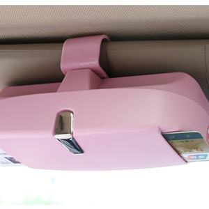 Étui à lunettes multifonctionnel, boîte de rangement, matériau carbone, accessoires de voiture, kits intérieurs, pare-soleil, porte-lunettes, dropshipping - Product Image 2