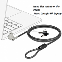 Verrou de câble Nano HP Verrou de câble à clé Câble de sécurité pour ordinateur portable Verrou de câble Nano