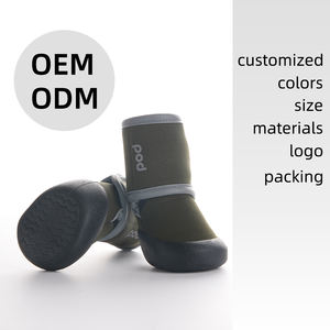 4 in un Set impermeabile antiscivolo all'aperto comodi <span class=keywords><strong>stivali</strong></span> da pioggia in Silicone per animali domestici scarpe lunghe scarpe per cani per animali domestici - Product Image 2