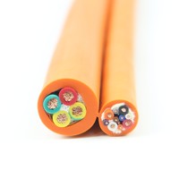 Câble d'ascenseur plat flexible en cuivre toronné LIBIN YFFB-SPECIAL 10 AWG, enroulé, isolation élastique spéciale 300V/500V