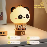 Lampe de nuit en silicone pour chambre d'enfant, lampe de nuit LED rechargeable en forme de panda, avec fonction tactile, cadeau pour enfants, pour la chambre d'enfant