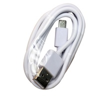 Câble Micro USB blanc de 1 mètre pour la charge et le transfert de données ultra-rapides des téléphones mobiles