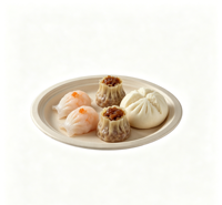 Lot de 4 assiettes rondes en bagasse de canne à sucre, 31,7 x 25,3 cm, blanches, naturelles, jetables, biodégradables et compostables, pour dîner