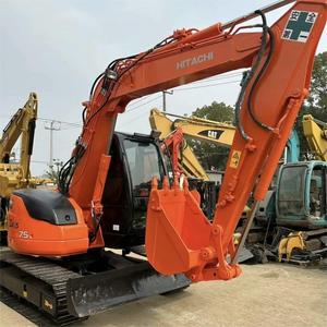 Excavatrice hydraulique Hitachi ZX75 2022 d'occasion de 7 tonnes avec pompe PLC et moteur à engrenages, rapport et inspection vidéo fournis - Product Image 4